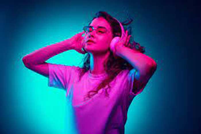 listening to music