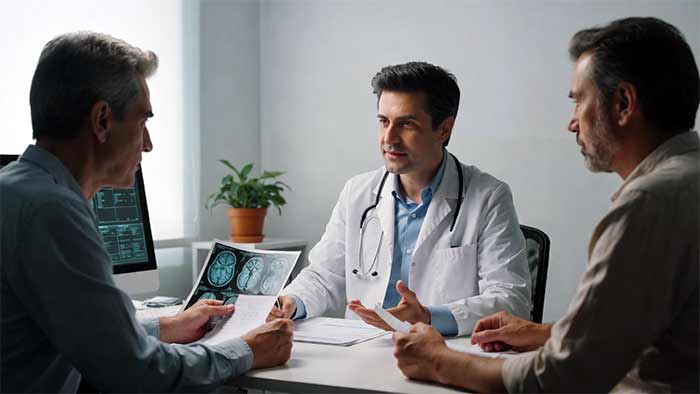 پزشکی صحبت پزشک با همراهان بیمار