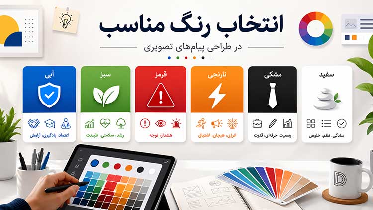 پیام تصویری رنگ مناسب پیام تصویری