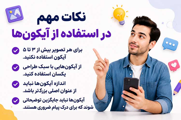 پیام تصویری آیکونها و نمادها